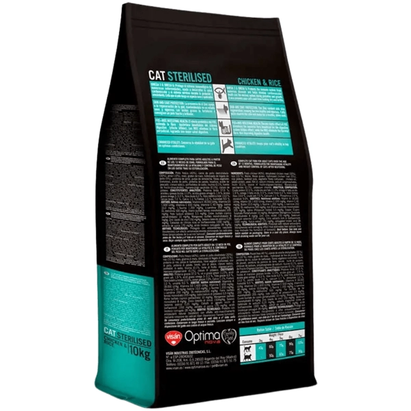 خوراک گربه عقیم اپتیمانوا با طعم مرغ و برنج 6 کیلوگرم