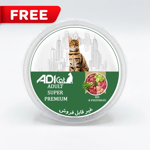 سمپل خوراک گربه بالغ آدی میکس (پک 6 عددی) ماکزیمم تعداد سفارش یک پک