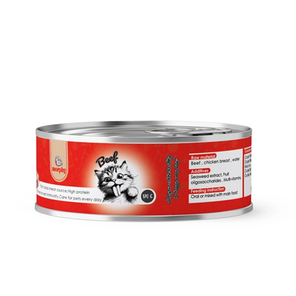 Morphy Cat Wet Food Beef Flavor, 170gr