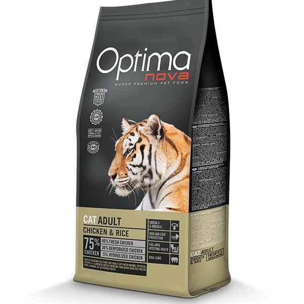 خوراک گربه بالغ اپتیمانوا طعم مرغ و برنج 6 کیلوگرم