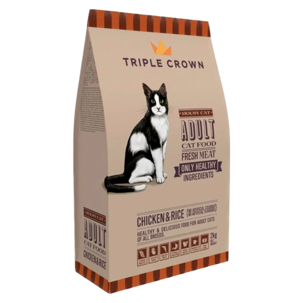 Triple Crown Adult Housy Cat Food Chicken & Rice, 8kg