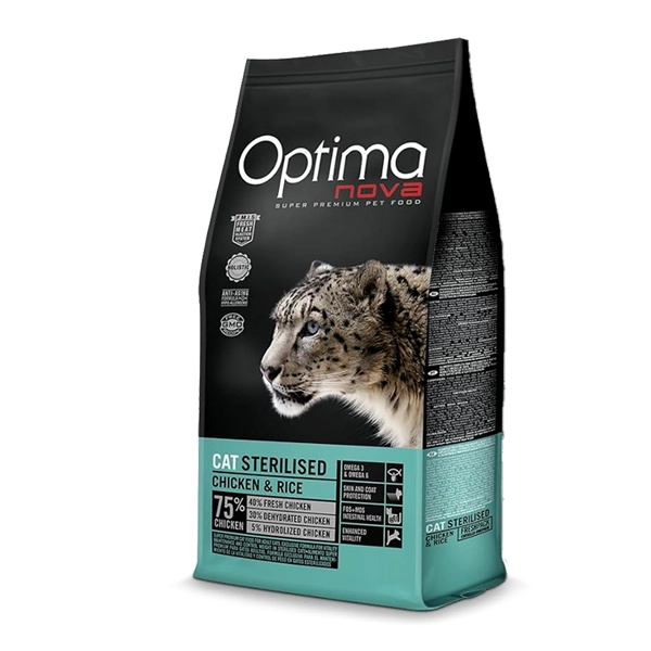 خوراک گربه عقیم اپتیمانوا با طعم مرغ و برنج 6 کیلوگرم
