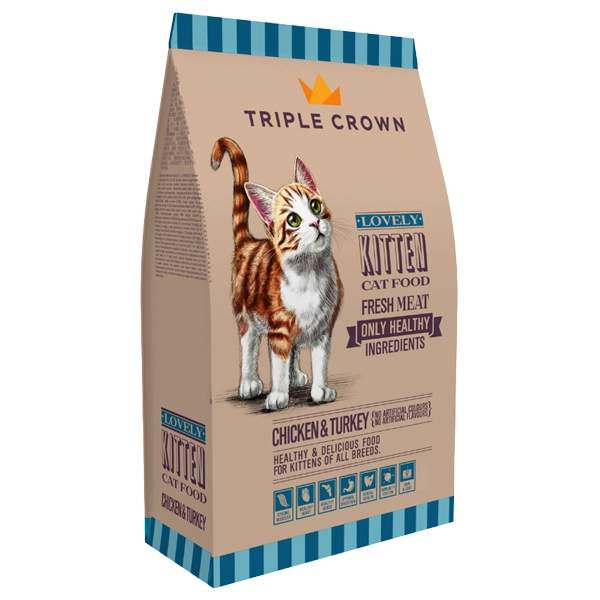 Triple Crown Lovely Cat Kitten Food Chicken & Turkey, 8kg