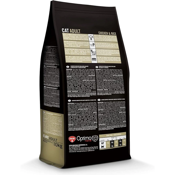 خوراک گربه بالغ اپتیمانوا طعم مرغ و برنج 6 کیلوگرم