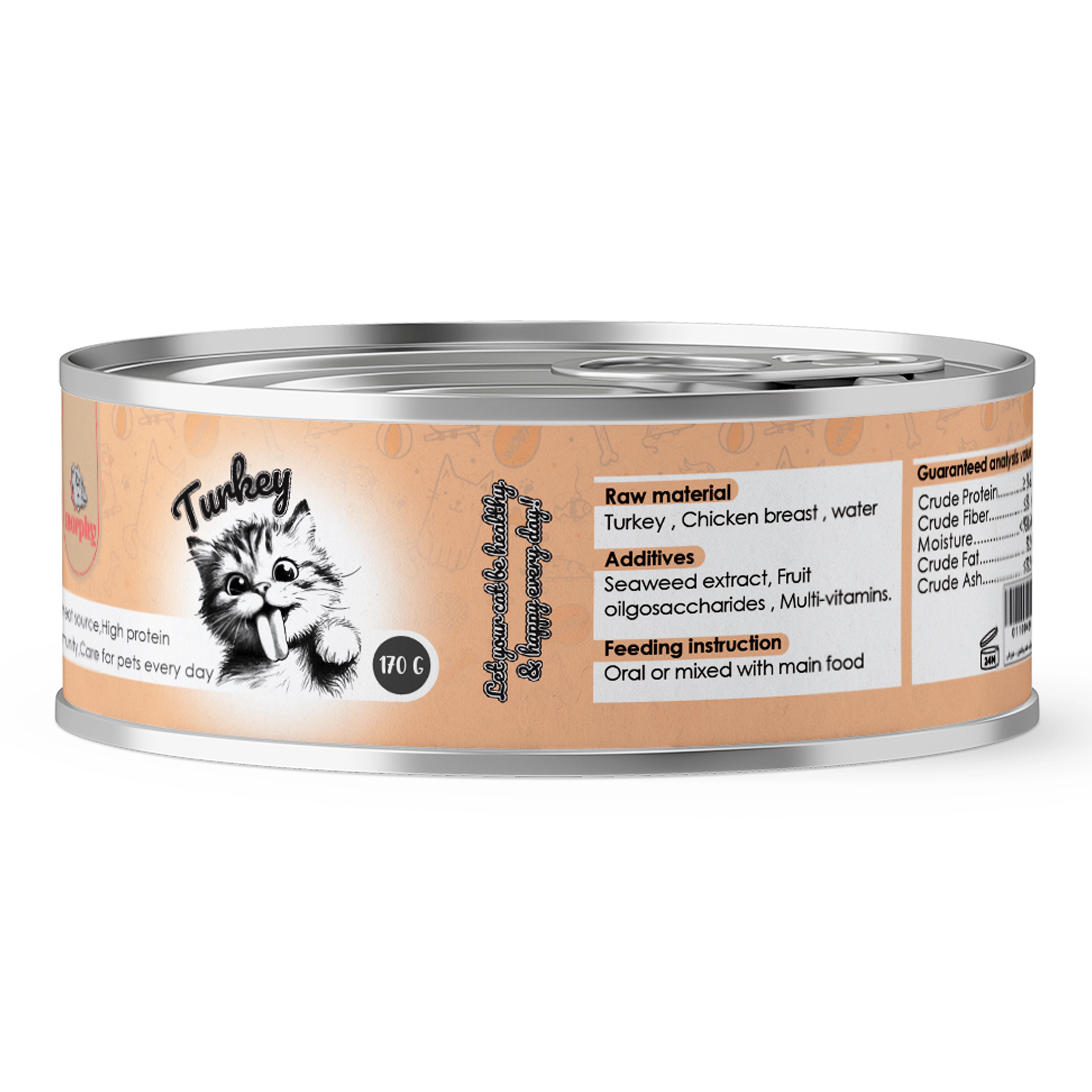Morphy Cat Wet Food Turkey Flavor, 170gr